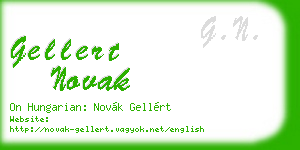 gellert novak business card